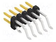 Connector: pin strips; pin header; male; PIN: 10; 3A; 100V; SMT; 2mm FISCHER ELEKTRONIK