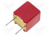 Capacitor: polypropylene; 3.3nF; 100VDC; 63VAC; 5.5x7x7.2mm; THT WIMA