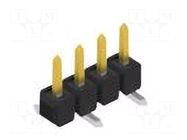 Connector: pin strips; pin header; male; PIN: 4; 3A; 250V; SMT; 1x4 FISCHER ELEKTRONIK