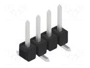 Connector: pin strips; pin header; male; PIN: 4; 3A; 250V; SMT; 1x4 FISCHER ELEKTRONIK