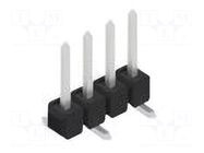 Connector: pin strips; pin header; male; PIN: 4; 3A; 250V; SMT; 1x4 FISCHER ELEKTRONIK
