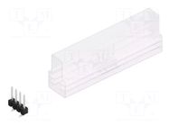 Connector: pin strips; pin header; male; PIN: 4; 3A; 250V; SMT; 1x4 FISCHER ELEKTRONIK