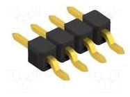 Connector: pin strips; pin header; male; PIN: 4; 3A; 250V; SMT; 1x4 FISCHER ELEKTRONIK