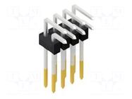 Connector: pin strips; pin header; male; PIN: 8; 3A; 250V; THT; 2x4 FISCHER ELEKTRONIK