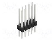 Connector: pin strips; pin header; male; PIN: 10; SL 2; 3A; 250V FISCHER ELEKTRONIK