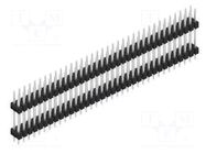Connector: pin strips; pin header; male; PIN: 70; 3A; 250V; THT; 2x35 FISCHER ELEKTRONIK