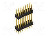 Connector: pin strips; pin header; male; PIN: 14; 3A; 250V; THT; 2x7 FISCHER ELEKTRONIK