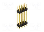 Connector: pin strips; pin header; male; PIN: 10; 3A; 250V; THT; 2x5 FISCHER ELEKTRONIK