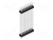 Connector: pin strips; pin header; male; PIN: 18; 3A; 250V; THT; 2x9 FISCHER ELEKTRONIK