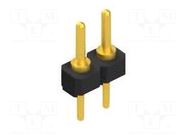 Connector: pin strips; pin header; male; PIN: 2; SL7; 3A; 250V; THT FISCHER ELEKTRONIK