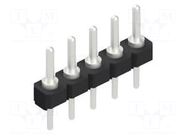 Connector: pin strips; pin header; male; PIN: 5; SL7; 3A; 250V; THT FISCHER ELEKTRONIK