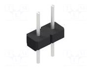 Connector: pin strips; pin header; male; PIN: 2; SL 8; 3A; 250V; THT FISCHER ELEKTRONIK