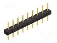 Connector: pin strips; pin header; male; PIN: 9; SL 8; 3A; 250V; THT FISCHER ELEKTRONIK