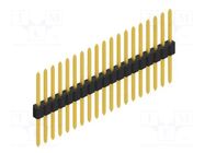Connector: pin strips; pin header; male; PIN: 19; 1.5A; 125V; THT FISCHER ELEKTRONIK