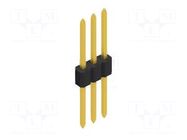 Connector: pin strips; pin header; male; PIN: 3; 1.5A; 125V; THT FISCHER ELEKTRONIK