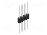 Connector: pin strips; pin header; male; PIN: 4; 1.5A; 125V; THT FISCHER ELEKTRONIK