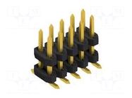 Connector: pin strips; pin header; male; PIN: 10; 3A; 100V; SMT; 2mm FISCHER ELEKTRONIK