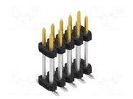 Connector: pin strips; pin header; male; PIN: 10; 3A; 100V; SMT; 2mm FISCHER ELEKTRONIK