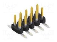 Connector: pin strips; pin header; male; PIN: 10; 3A; 100V; SMT; 2mm FISCHER ELEKTRONIK