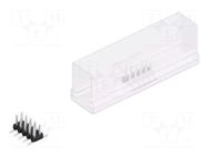Connector: pin strips; pin header; male; PIN: 10; 3A; 100V; SMT; 2mm FISCHER ELEKTRONIK