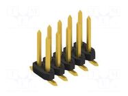 Connector: pin strips; pin header; male; PIN: 10; 3A; 100V; SMT; 2mm FISCHER ELEKTRONIK
