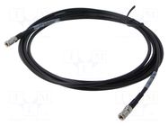 Cable; 3m; DIN plug,both sides; shielded; black; straight; 0÷40°C 3M