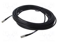Cable; 9m; DIN plug,both sides; black; straight; 0÷40°C; 75Ω 3M