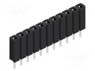 Connector: pin strips; socket; female; PIN: 11; THT; 3A; 125V; BL 1 FISCHER ELEKTRONIK
