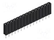 Connector: pin strips; socket; female; PIN: 15; THT; 3A; 125V; BL 1 FISCHER ELEKTRONIK