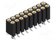 Connector: pin strips; socket; female; PIN: 18; BL 16 SMD; 3A; 150V FISCHER ELEKTRONIK