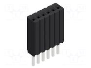 Connector: pin strips; socket; female; PIN: 6; BLM KG 1; 1.5A; 125V FISCHER ELEKTRONIK