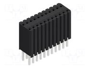 Connector: pin strips; socket; female; PIN: 22; BLM KG 2; 1.5A; 125V FISCHER ELEKTRONIK