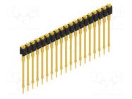 Connector: pin strips; socket; female; PIN: 19; THT; 1.5A; 60V; 1x19 FISCHER ELEKTRONIK