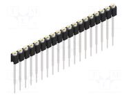 Connector: pin strips; socket; female; PIN: 19; THT; 1.5A; 60V; 1x19 FISCHER ELEKTRONIK