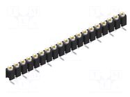 Connector: pin strips; socket; female; PIN: 19; MK 23 SMD; 1.5A; 60V FISCHER ELEKTRONIK