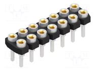 Connector: pin strips; socket; female; PIN: 14; 1.5A; 60V; straight FISCHER ELEKTRONIK