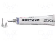 Paint; brown; SECURITY CHECK ORIGINAL; 20÷70°C MARKAL