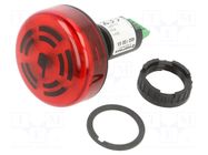 Signaller: lighting-sound; 22mm; -20÷50°C; Ø22.5mm; IP65; 24VDC WERMA
