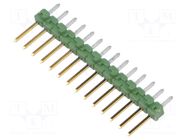 Connector: pin strips; pin header; male; PIN: 14; AMPMODU MOD II TE Connectivity
