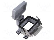 Enclosure for connectors: HDC; size 44.27; for panel mounting ILME