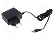 Power supply: switching; mains,plug-in; 12VDC; 500mA; 6W; 79% ESPE