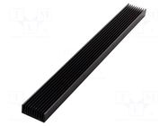 Heatsink: extruded; grilled; black; L: 1000mm; W: 100mm; H: 40mm SEIFERT ELECTRONIC