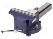 Vice; steel; Jaws width: 250mm; twistable; Jaws opening max: 250mm KING TONY