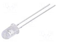 LED; yellow; 5mm; 5800÷7000mcd; 90°; Front: convex; 2.1÷2.6VDC OPTOSUPPLY
