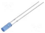 LED; blue; 3mm; 220÷330mcd; 110°; Front: flat; 2.9÷3.4VDC; -30÷85°C OPTOSUPPLY