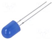 LED; blue; 8mm; 330÷500mcd; 30°; Front: convex; 2.9÷3.4VDC; -30÷85°C OPTOSUPPLY