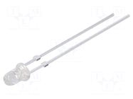 LED; green; 3mm; 22000÷25000mcd; 30°; Front: convex; 2.9÷3.4VDC OPTOSUPPLY
