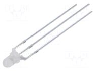 LED; orange,green; 3mm; 60°; Front: convex; 2.1÷2.6VDC; -30÷85°C OPTOSUPPLY