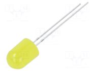 LED; yellow; 8mm; 220÷330mcd; 30°; Front: convex; 2.1÷2.6VDC; 78mW OPTOSUPPLY