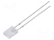 LED; green,yellow; rectangular; 2x5x7mm; bipolar; 750÷1120mcd OPTOSUPPLY